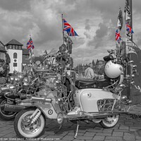 Buy canvas prints of Mod Scooters  by Ian Stone