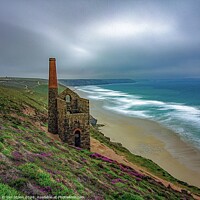 Buy canvas prints of Majestic Wheal Coates Mine by Ian Stone