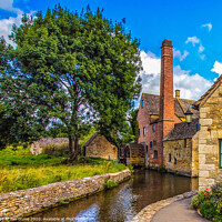 Buy canvas prints of Rustic Charm of Cotswolds River Mill by Ian Stone