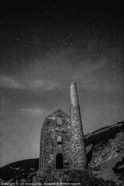 Starry night at Wheal Coates  Picture Board by Ian Stone