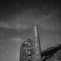 Buy canvas prints of Starry night at Wheal Coates  by Ian Stone