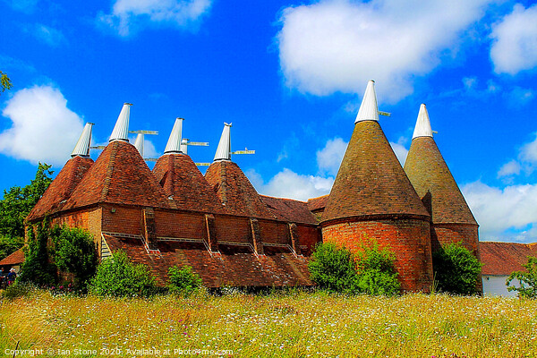 Oast  house Picture Board by Ian Stone