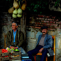 Buy canvas prints of Old Turkish friends  by Ian Stone