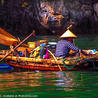 Buy canvas prints of Vietnam fisherman  by Ian Stone