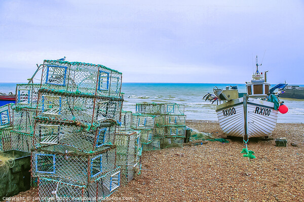 Hastings fishing boat  Picture Board by Ian Stone