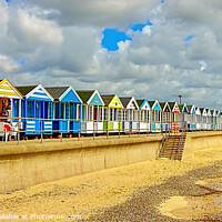 Buy canvas prints of Beach huts of Southwold. by Ian Stone