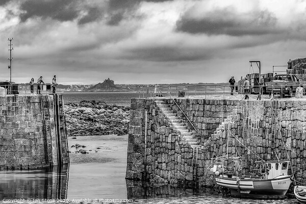 Mousehole Harbour in Cornwall  Picture Board by Ian Stone