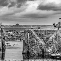 Buy canvas prints of Mousehole Harbour in Cornwall  by Ian Stone