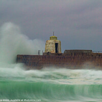 Buy canvas prints of Majestic Portreath Waves by Ian Stone