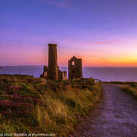 Buy canvas prints of Majestic Sunset over Wheal Coates by Ian Stone