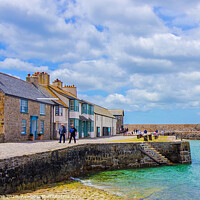 Buy canvas prints of Saint Michael’s Mount harbour ,Cornwall  by Ian Stone
