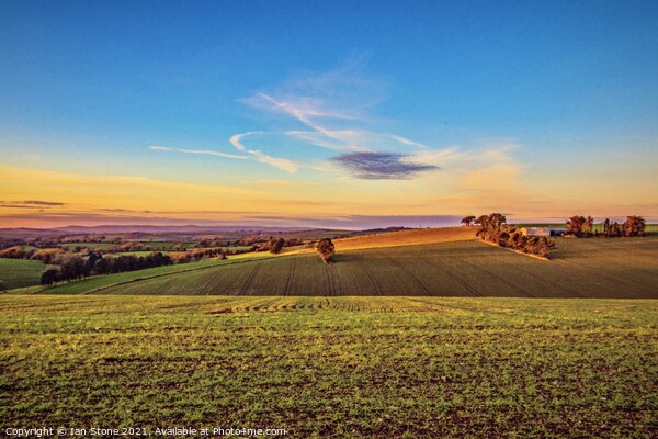 Sunset in Devon. Picture Board by Ian Stone