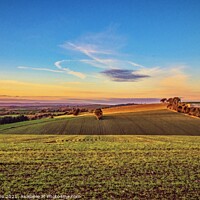 Buy canvas prints of Sunset in Devon. by Ian Stone
