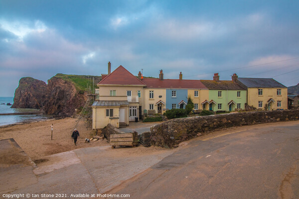 Fisherman’s cottages,Hope Cove. Picture Board by Ian Stone