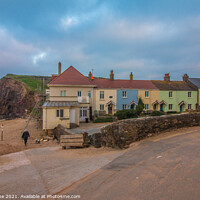 Buy canvas prints of Fisherman’s cottages,Hope Cove. by Ian Stone