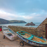 Buy canvas prints of Hope Cove fisherman’s store  by Ian Stone