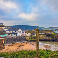 Buy canvas prints of Hope Cove village  by Ian Stone