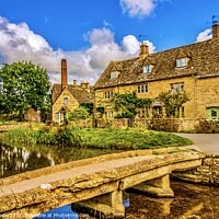 Buy canvas prints of Lower Slaughter, Cotswolds. by Ian Stone
