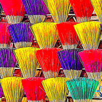 Buy canvas prints of Incense sticks by Ian Stone