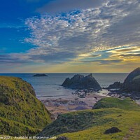 Buy canvas prints of South Hams at sunset  by Ian Stone
