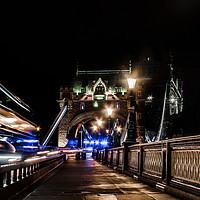 Buy canvas prints of A night on Tower Bridge by Langiano Gabriele