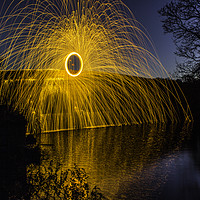 Buy canvas prints of Wire wool spinning by Andrew Nutting