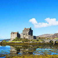 Buy canvas prints of Iconic Eilean Donan Castle by Rosaline Napier