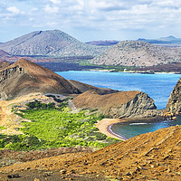 Buy canvas prints of Pinnacle Rock, Galapagos Islands Landscape by Rosaline Napier