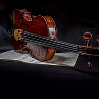 Buy canvas prints of Scottish fiddle by Rosaline Napier