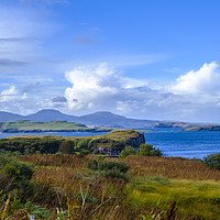 Buy canvas prints of Isle of Skye bay Fiscavaig by Rosaline Napier