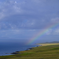 Buy canvas prints of Isle of Skye rainbow by Rosaline Napier