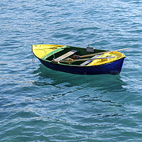 Buy canvas prints of Small row boat Tenerife by Rosaline Napier