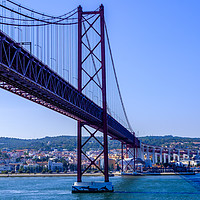 Buy canvas prints of April 25 Bridge Lisbon by Rosaline Napier