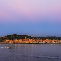 Buy canvas prints of St Tropez sunset by Rosaline Napier