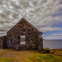 Buy canvas prints of Portsoy ruins by Rosaline Napier