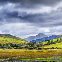 Buy canvas prints of Isle of Skye landscape layers of colour by Rosaline Napier