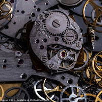 Buy canvas prints of Vintage watch and parts by Rosaline Napier