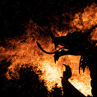 Buy canvas prints of Dragon Fire. by Mike Evans