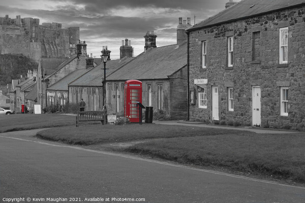 Red Phone Box And Red Post Box Picture Board by Kevin Maughan