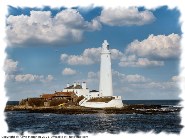 St Marys Lighthouse Whitley Bay North Tyneside (2) Picture Board by Kevin Maughan