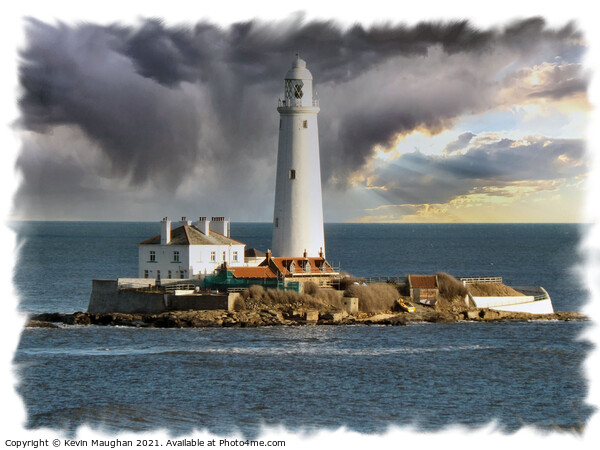 Majestic St Marys Lighthouse: A Breathtaking View Picture Board by Kevin Maughan