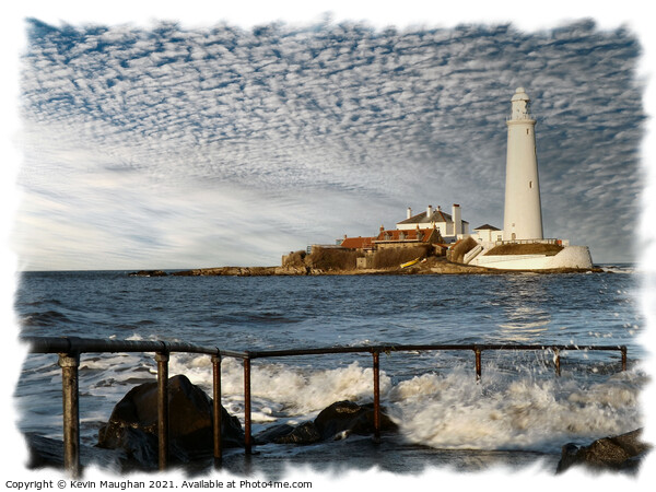 St Marys Lighthouse Whitley Bay North Tyneside (3) Picture Board by Kevin Maughan