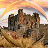 Buy canvas prints of Abstract View Of Bamburgh Castle by Kevin Maughan