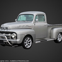 Buy canvas prints of Ford F Series Silver Pickup by Kevin Maughan