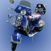 Buy canvas prints of LML Vespa Scooter by Kevin Maughan