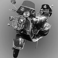 Buy canvas prints of Others LML Vespa Scooter by Kevin Maughan