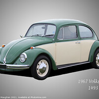 Buy canvas prints of 1967 Volkswagen Car by Kevin Maughan