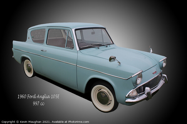 1960 Ford Anglia 105E Picture Board by Kevin Maughan