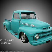Buy canvas prints of A Classic Ford F1 Pickup by Kevin Maughan
