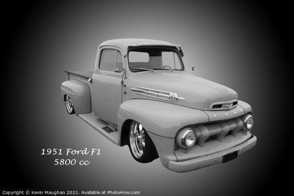 Classic Ford F1 Pickup Picture Board by Kevin Maughan